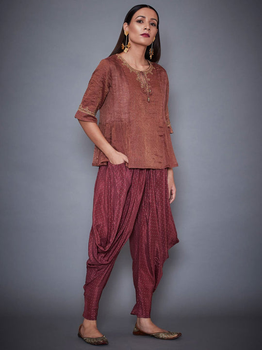 Lilac Kurta With Dhoti Pants | Dhoti pants, Designer kurti patterns, Outfits